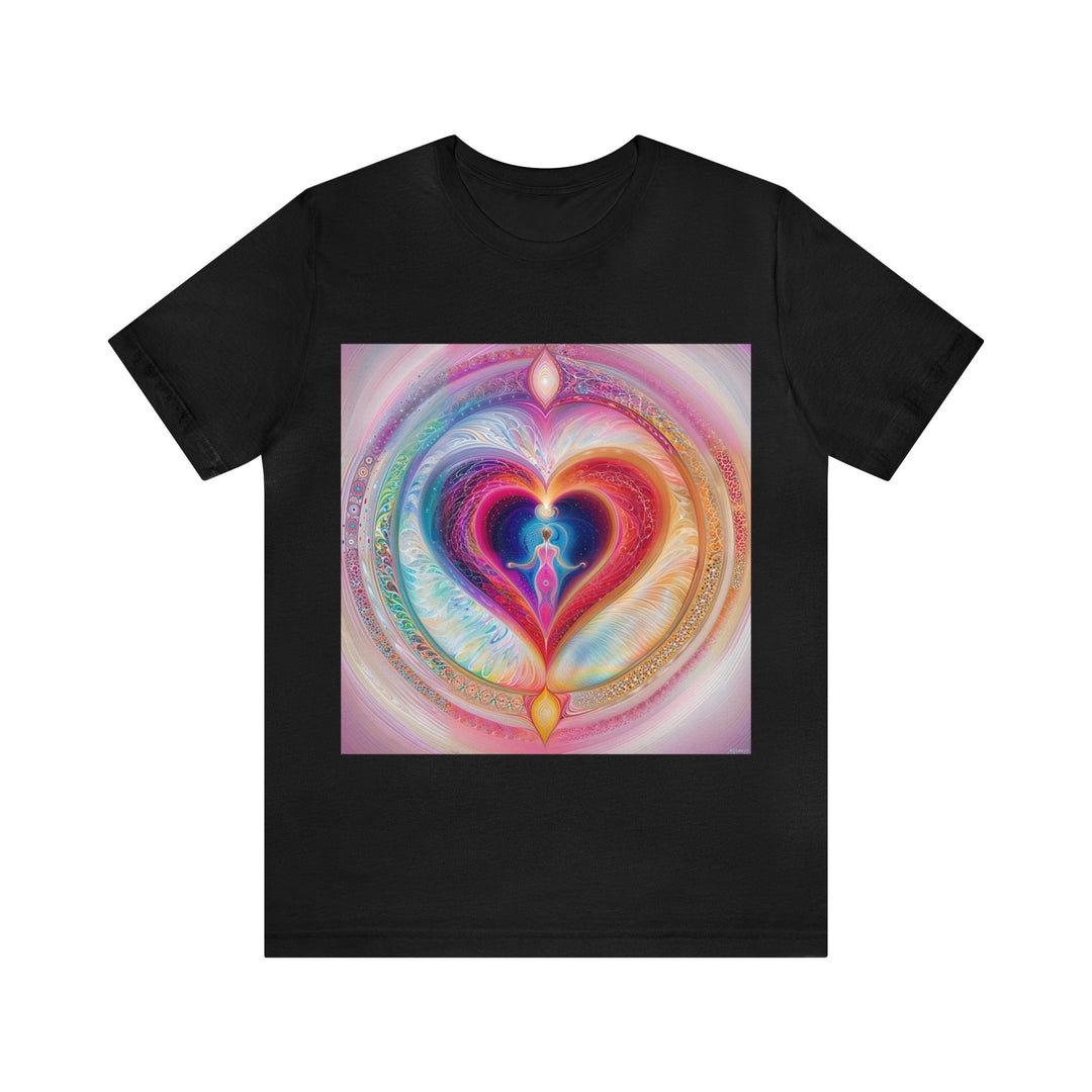 Cosmic Love Awakening - Unisex Jersey Short Sleeve Tee - T-Shirt - g(0D·IO) - Black - S -
