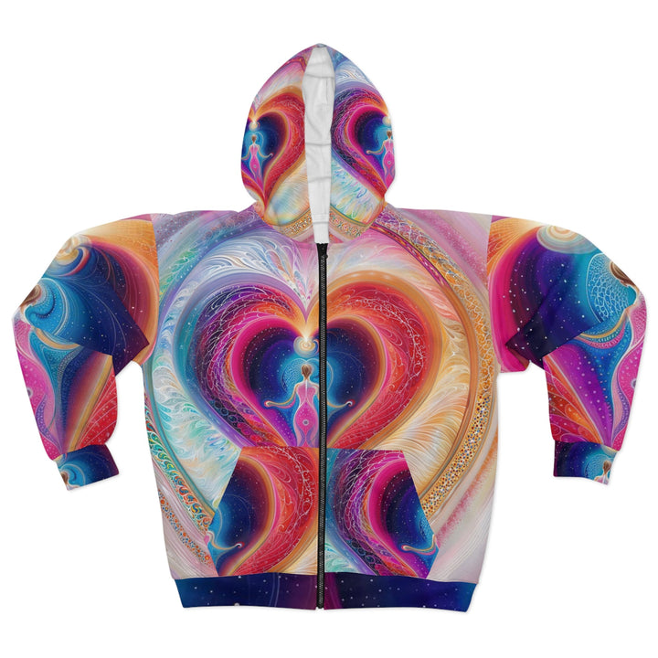 Cosmic Love Awakening - Unisex Zip Hoodie - All Over Prints - g(0D·IO) - XS - -