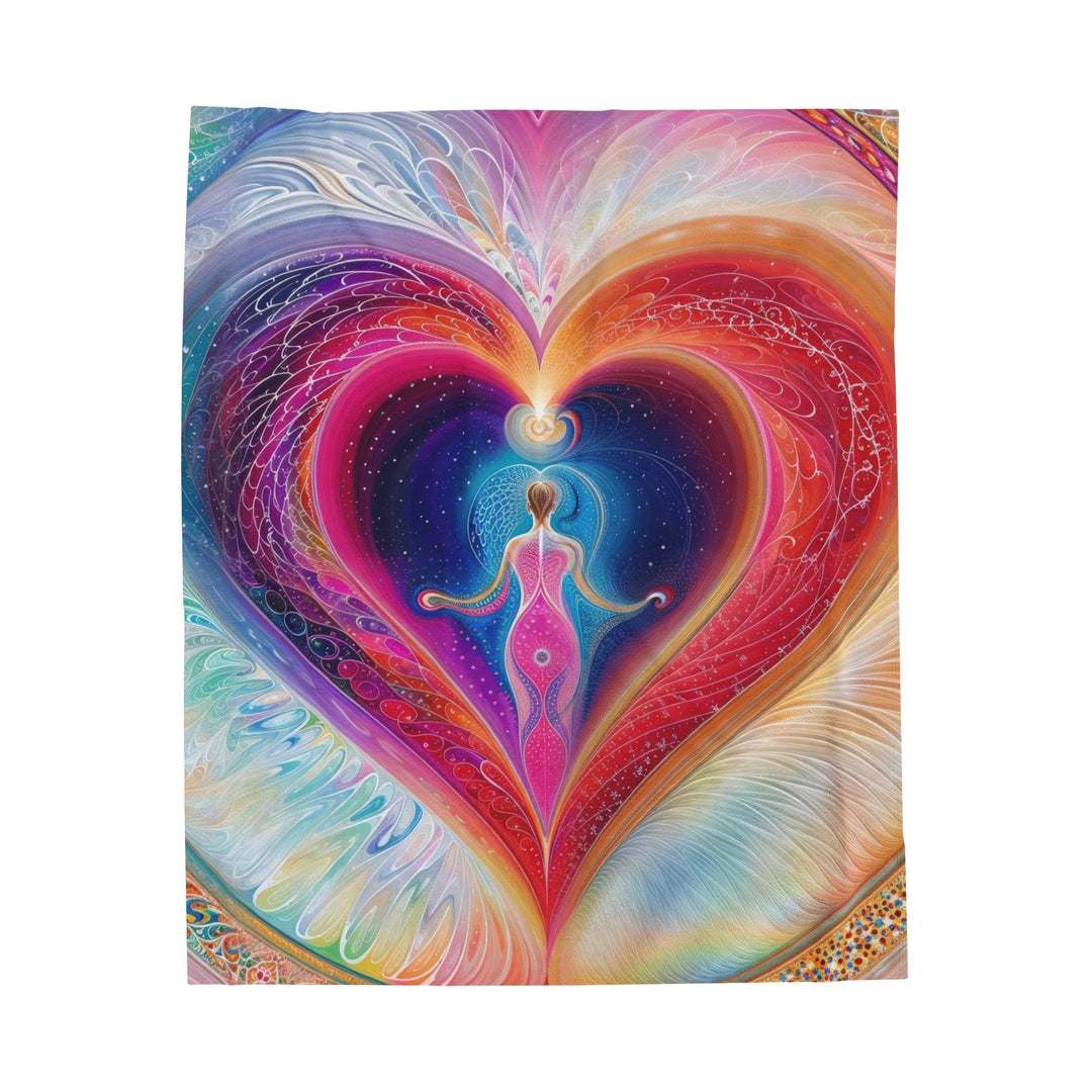 Cosmic Love Awakening - Velveteen Plush Blanket - All Over Prints - g(0D·IO) - 50" × 60" - -