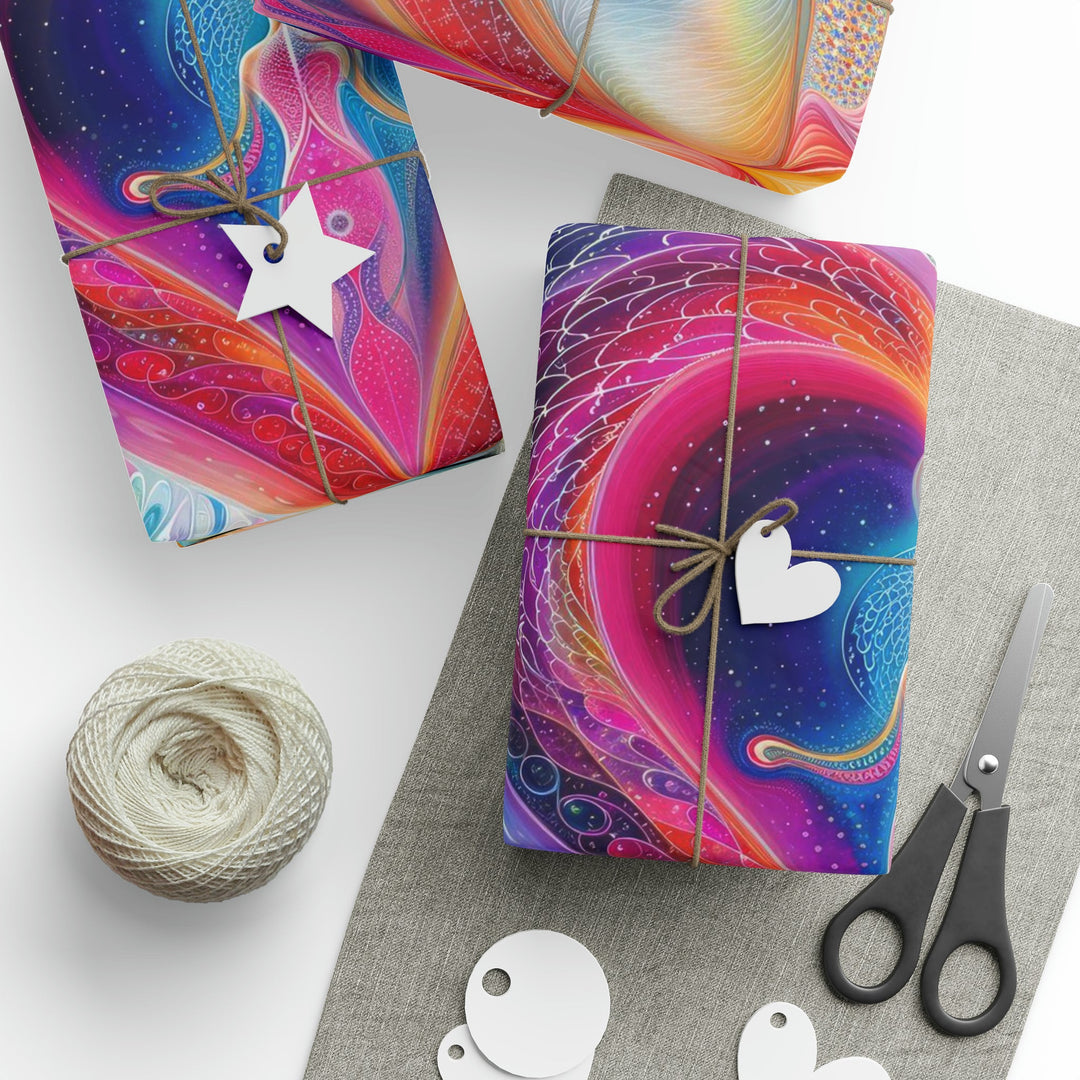 Cosmic Love Awakening - Wrapping Paper - Home Decor - g(0D·IO) - 30'' x 72'' - Matte -