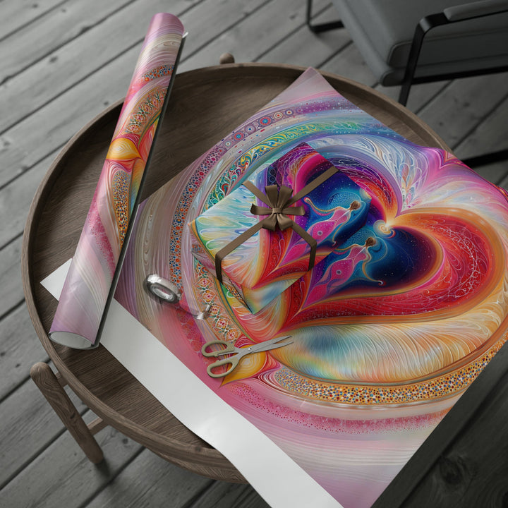 Cosmic Love Awakening - Wrapping Paper - Home Decor - g(0D·IO) - 30'' x 72'' - Matte -