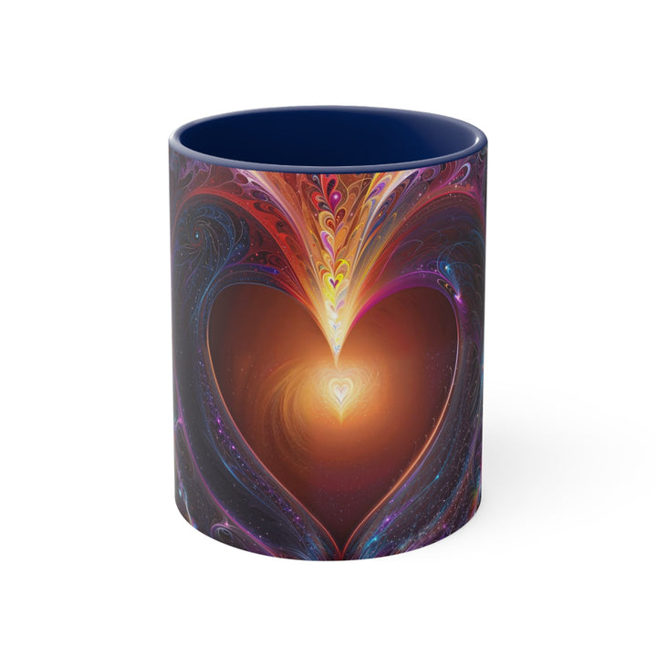 Cosmic Love Essence - Accent Coffee Mug - Mug - g(0D·IO) - Navy - 11oz -