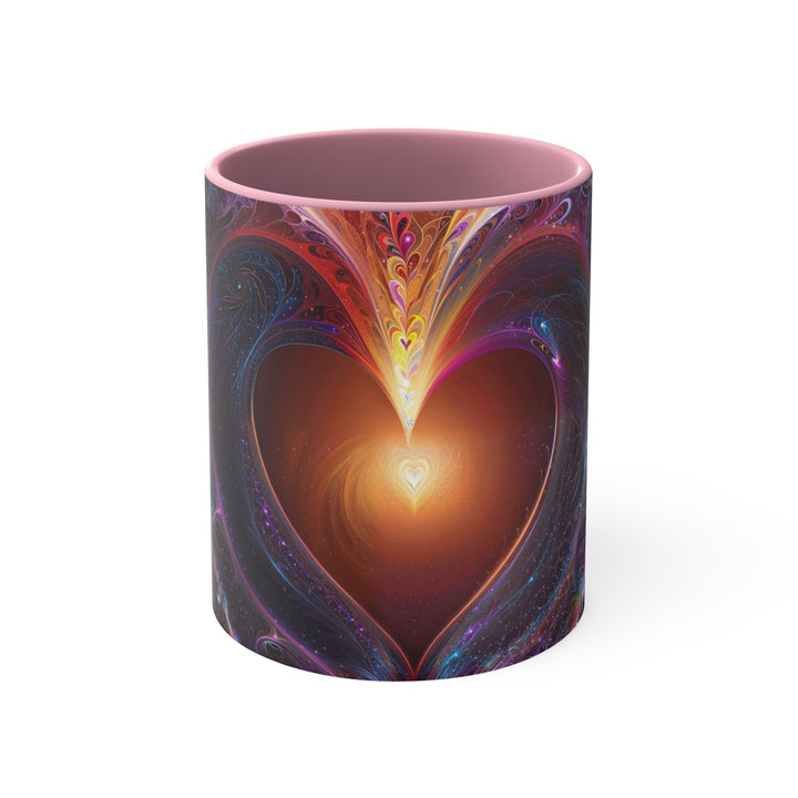 Cosmic Love Essence - Accent Coffee Mug - Mug - g(0D·IO) - Pink - 11oz -