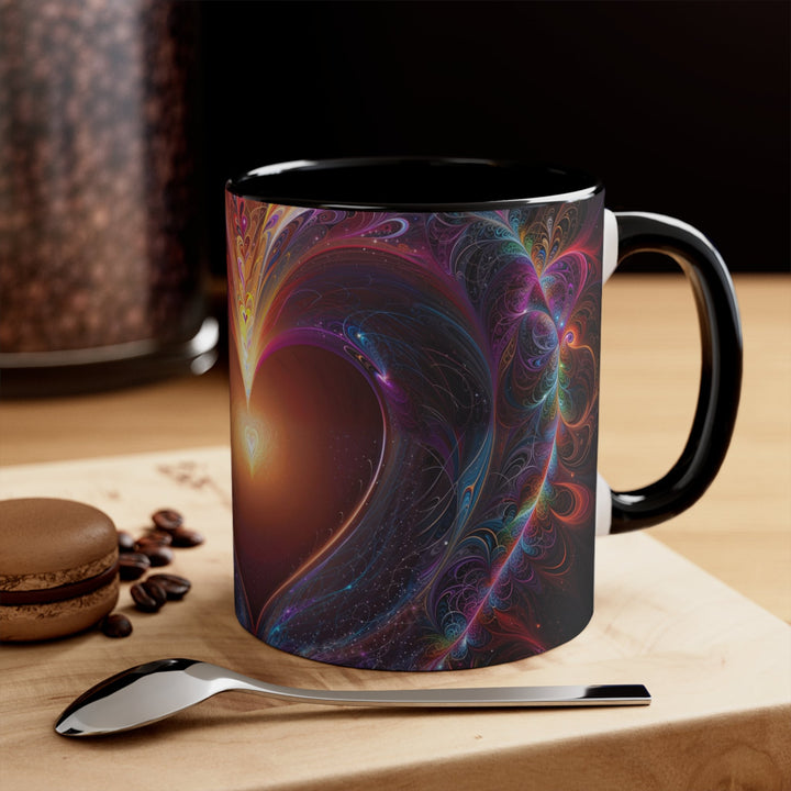 Cosmic Love Essence - Accent Coffee Mug - Mug - g(0D·IO) - Pink - 11oz -