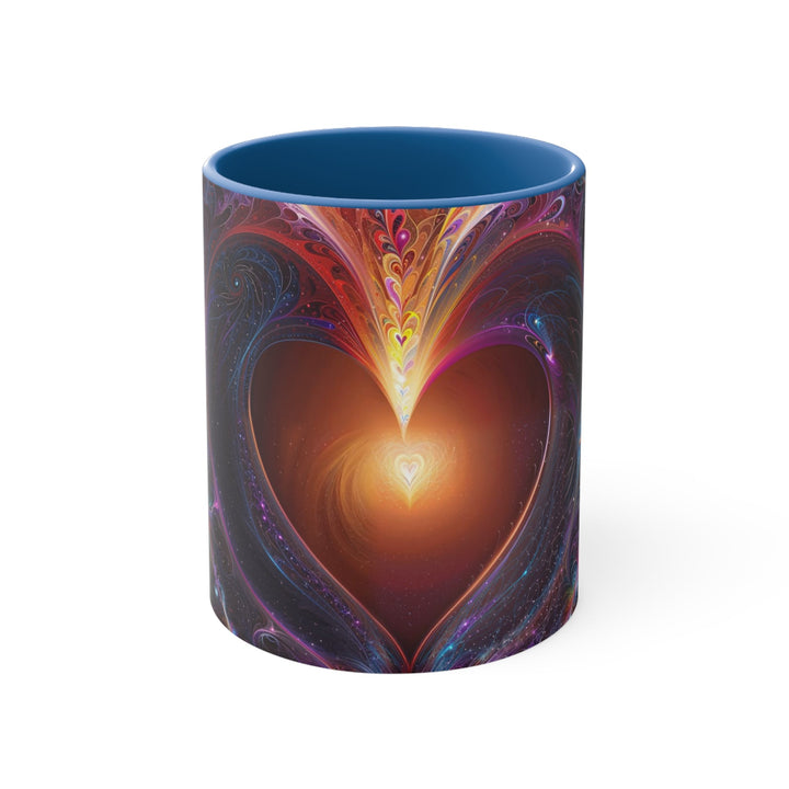 Cosmic Love Essence - Accent Coffee Mug - Mug - g(0D·IO) - Blue - 11oz -