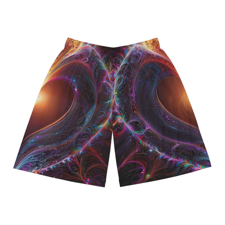 Cosmic Love Essence - AOP Basketball Shorts - All Over Prints - g(0D·IO) - Seam thread color automatically matched to design - XS -