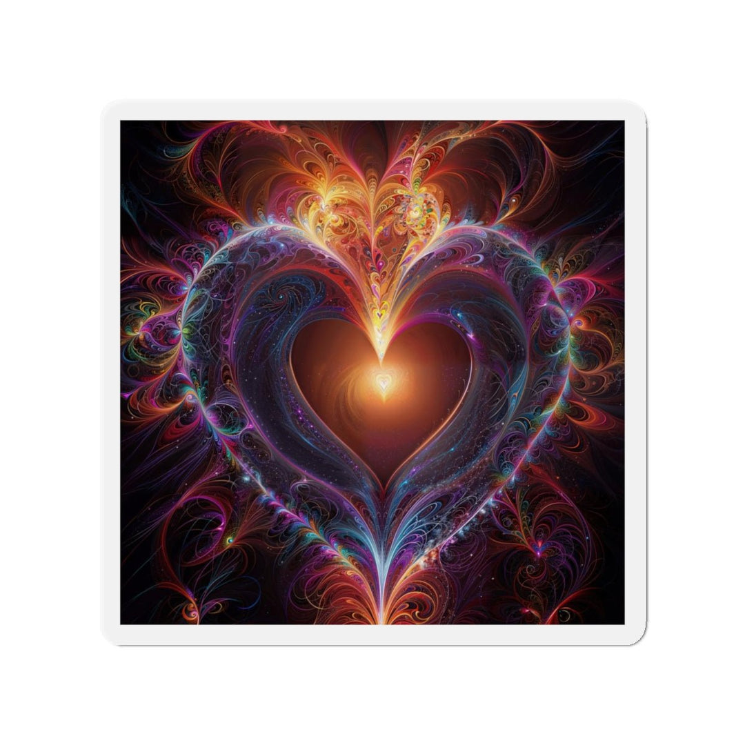 Cosmic Love Essence - Die-cut Magnet - Home Decor - g(0D·IO) - 6 × 6" - Die-Cut - 1 pc