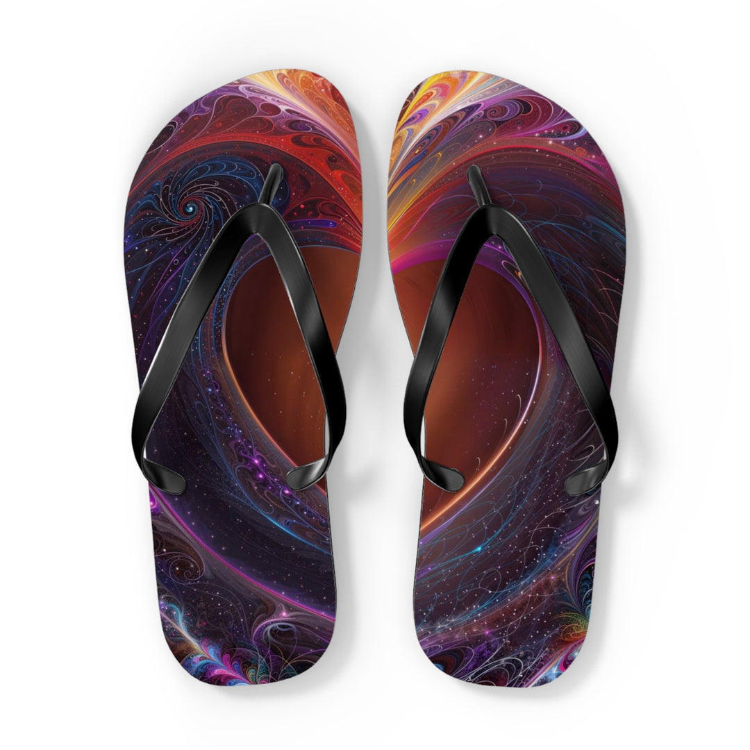 Cosmic Love Essence - Flip Flops - Shoes - g(0D·IO) - XL - Black sole -