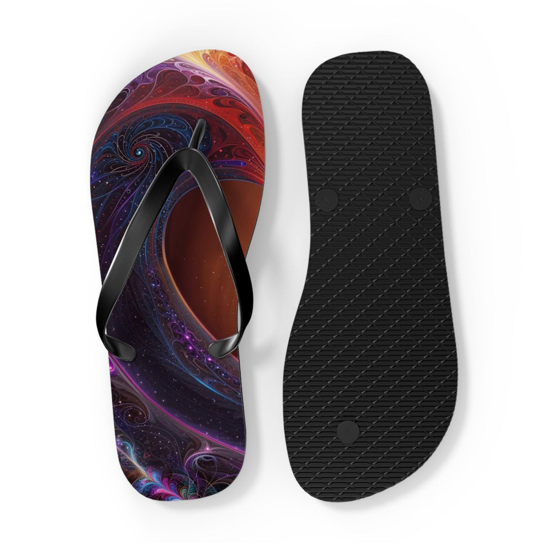 Cosmic Love Essence - Flip Flops - Shoes - g(0D·IO) - XL - Black sole -