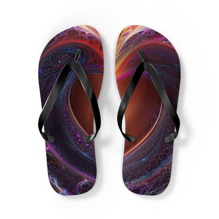 Cosmic Love Essence - Flip Flops - Shoes - g(0D·IO) - L - Black sole -