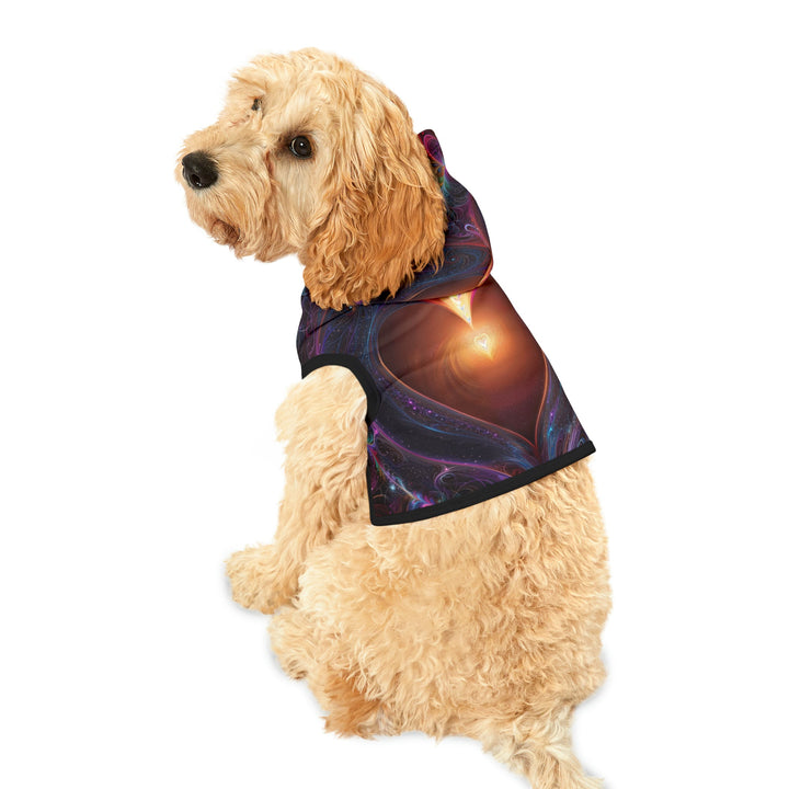 Cosmic Love Essence - Pet Hoodie - Pets - g(0D·IO) - XXS - Black Rib -