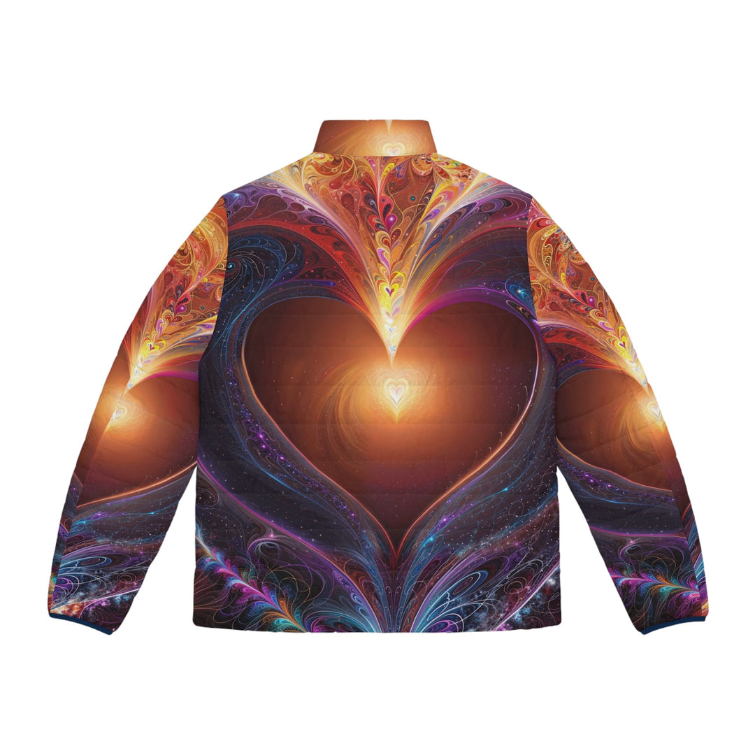 Cosmic Love Essence - Puffer Jacket - All Over Prints - g(0D·IO) - S - Black zipper -