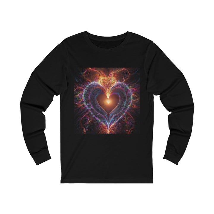 Cosmic Love Essence - Unisex Jersey Long Sleeve Tee - Long-sleeve - g(0D·IO) - S - Black -