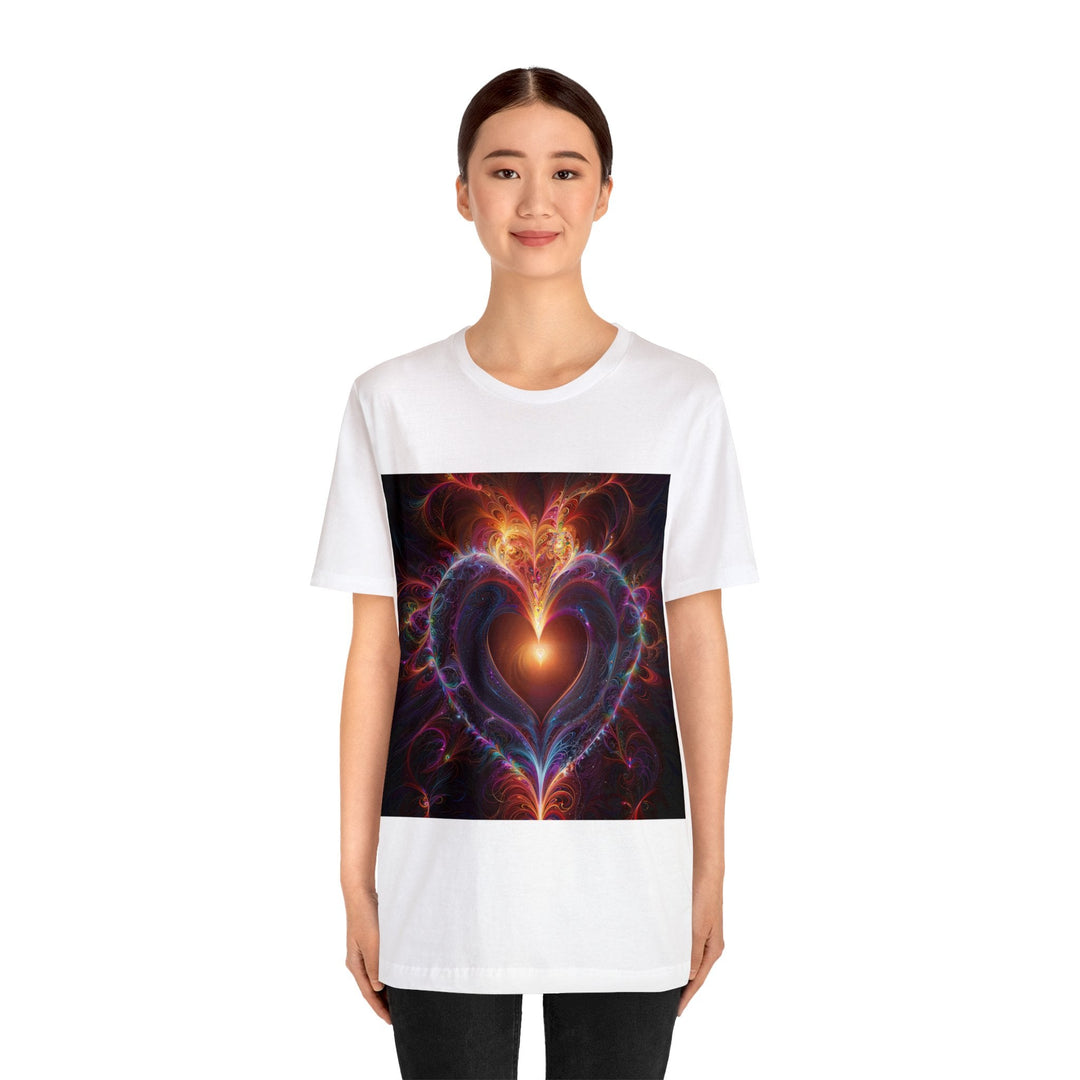 Cosmic Love Essence - Unisex Jersey Short Sleeve Tee - T-Shirt - g(0D·IO) - Black - S -