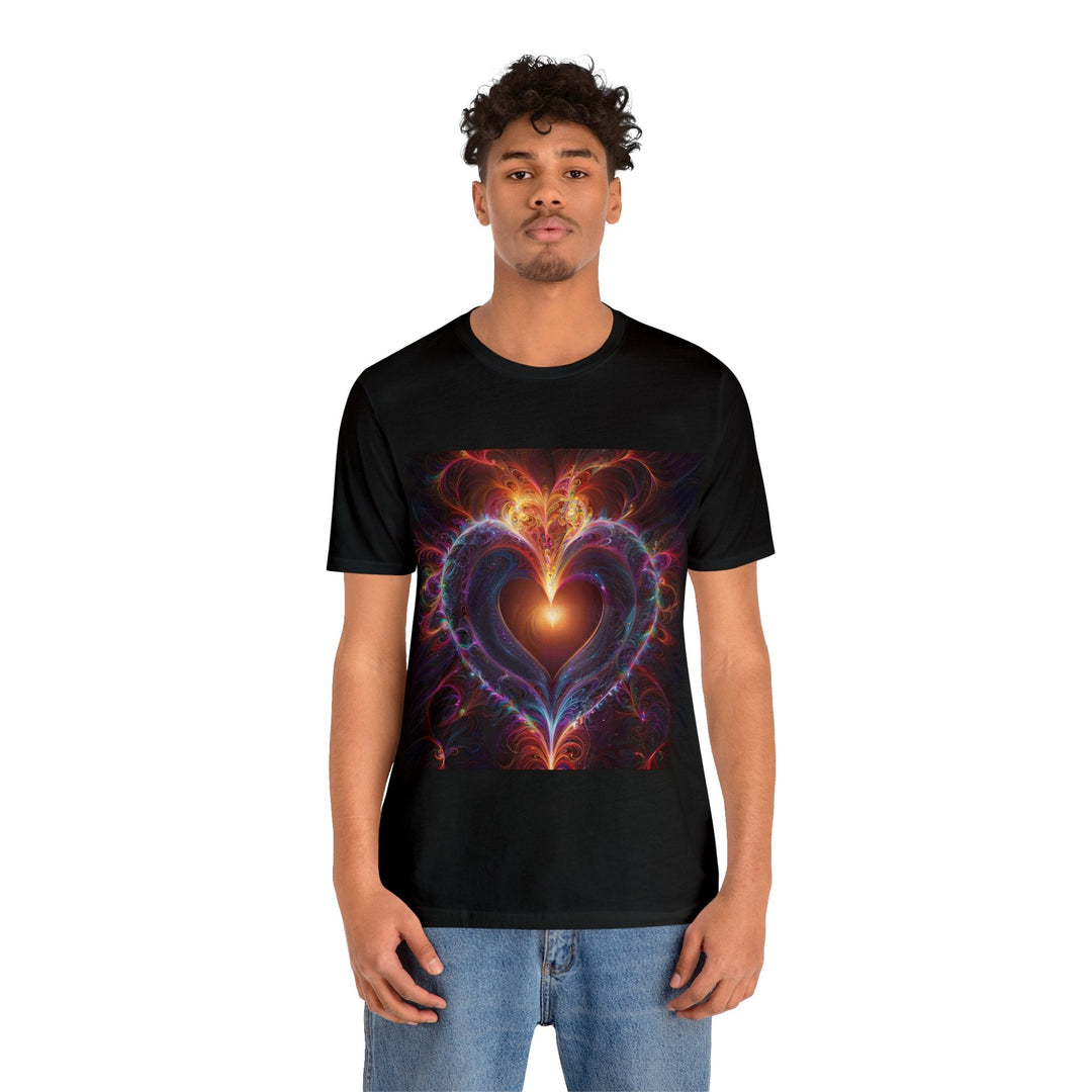 Cosmic Love Essence - Unisex Jersey Short Sleeve Tee - T-Shirt - g(0D·IO) - Black - S -