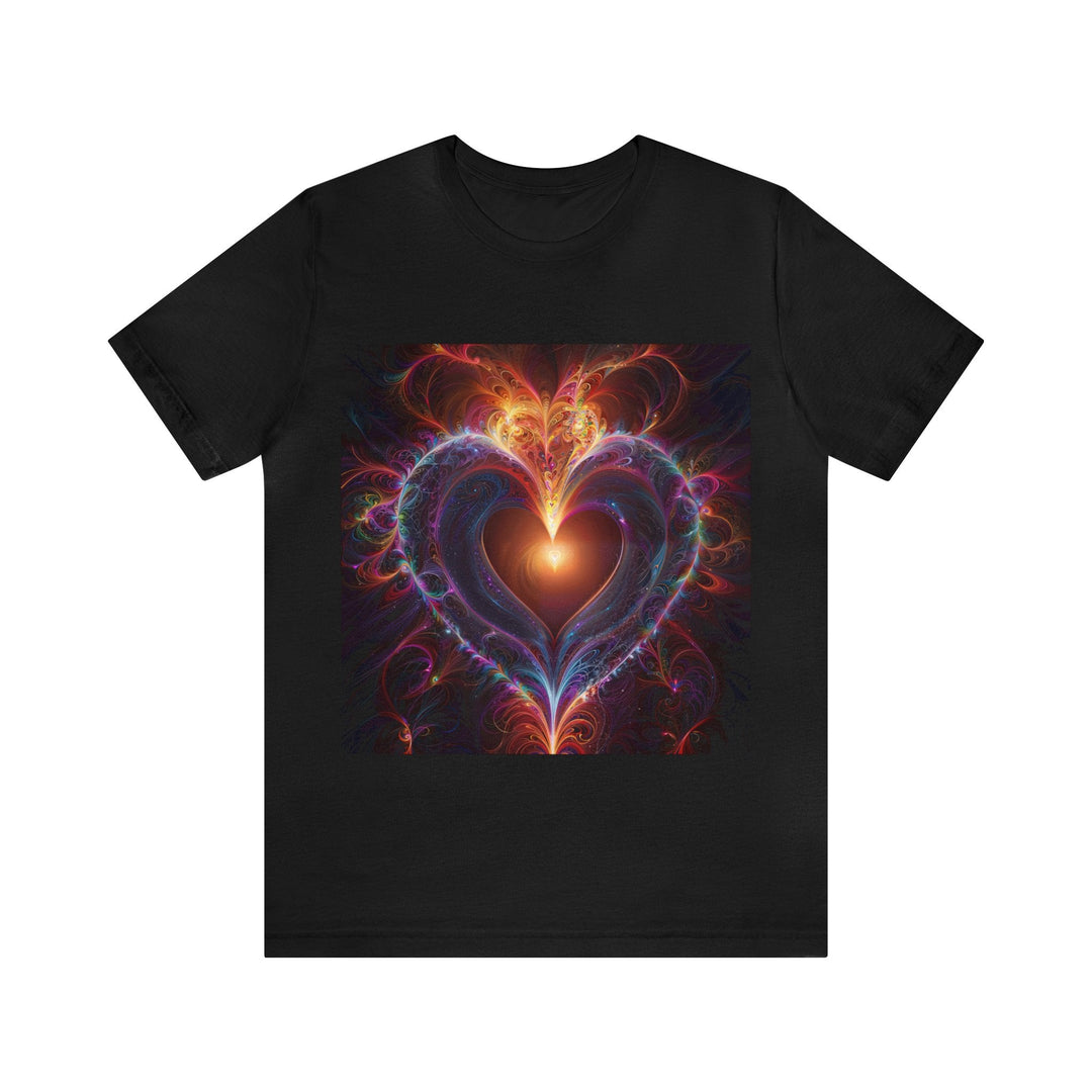 Cosmic Love Essence - Unisex Jersey Short Sleeve Tee - T-Shirt - g(0D·IO) - Black - S -