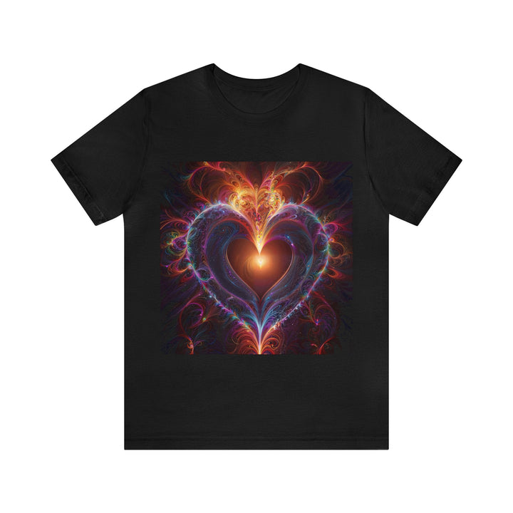 Cosmic Love Essence - Unisex Jersey Short Sleeve Tee - T-Shirt - g(0D·IO) - Black - S -