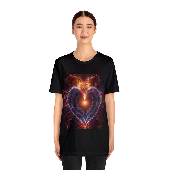 Cosmic Love Essence - Unisex Jersey Short Sleeve Tee - T-Shirt - g(0D·IO) - Black - S -