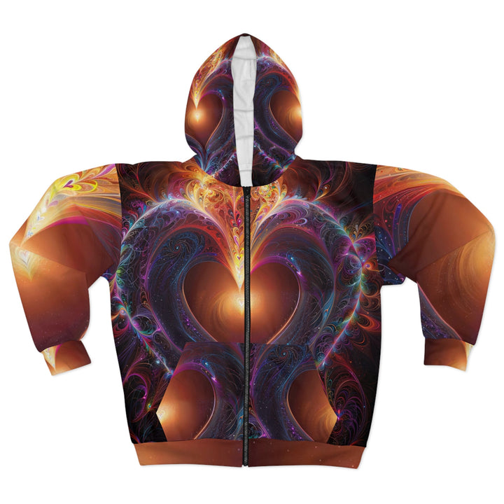 Cosmic Love Essence - Unisex Zip Hoodie - All Over Prints - g(0D·IO) - XS - -