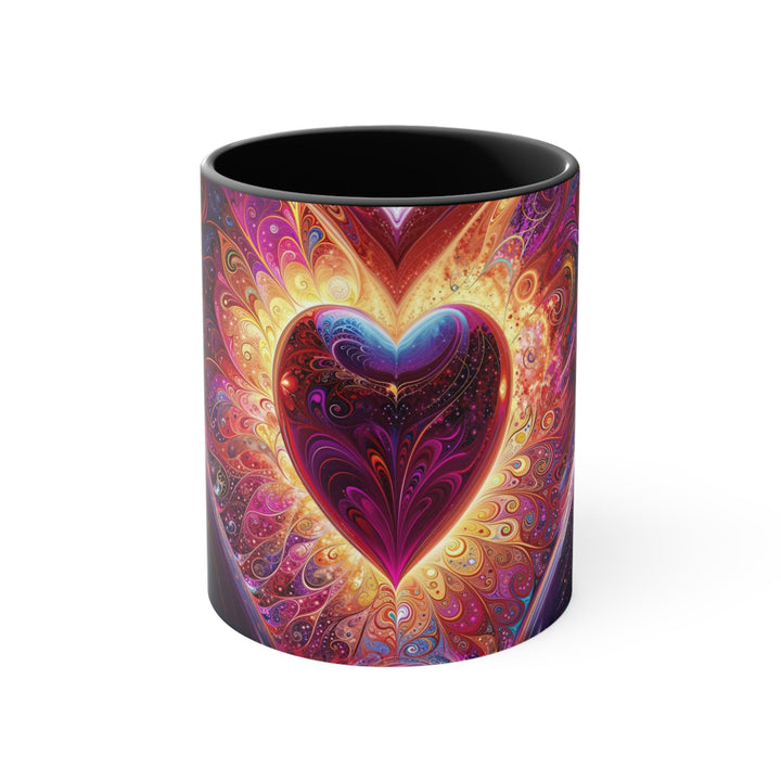 Cosmic Love Spiral - Accent Coffee Mug - Mug - g(0D·IO) - Black - 11oz -