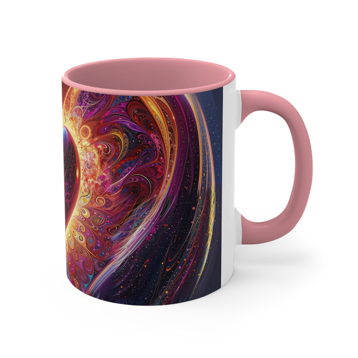 Cosmic Love Spiral - Accent Coffee Mug - Mug - g(0D·IO) - Pink - 11oz -