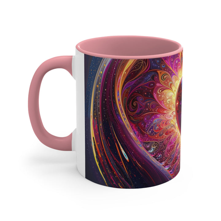 Cosmic Love Spiral - Accent Coffee Mug - Mug - g(0D·IO) - Pink - 11oz -