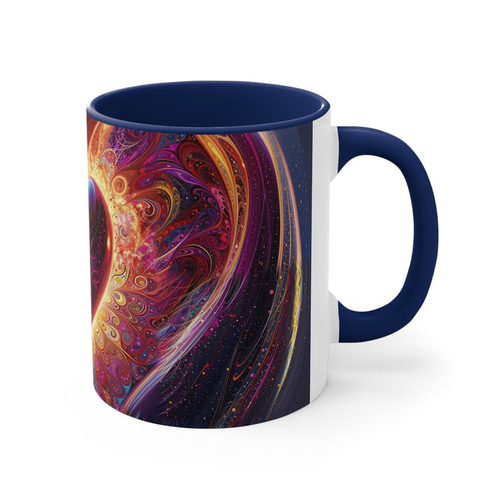 Cosmic Love Spiral - Accent Coffee Mug - Mug - g(0D·IO) - Pink - 11oz -