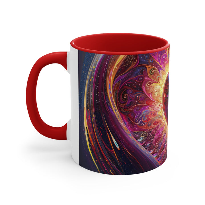 Cosmic Love Spiral - Accent Coffee Mug - Mug - g(0D·IO) - Pink - 11oz -