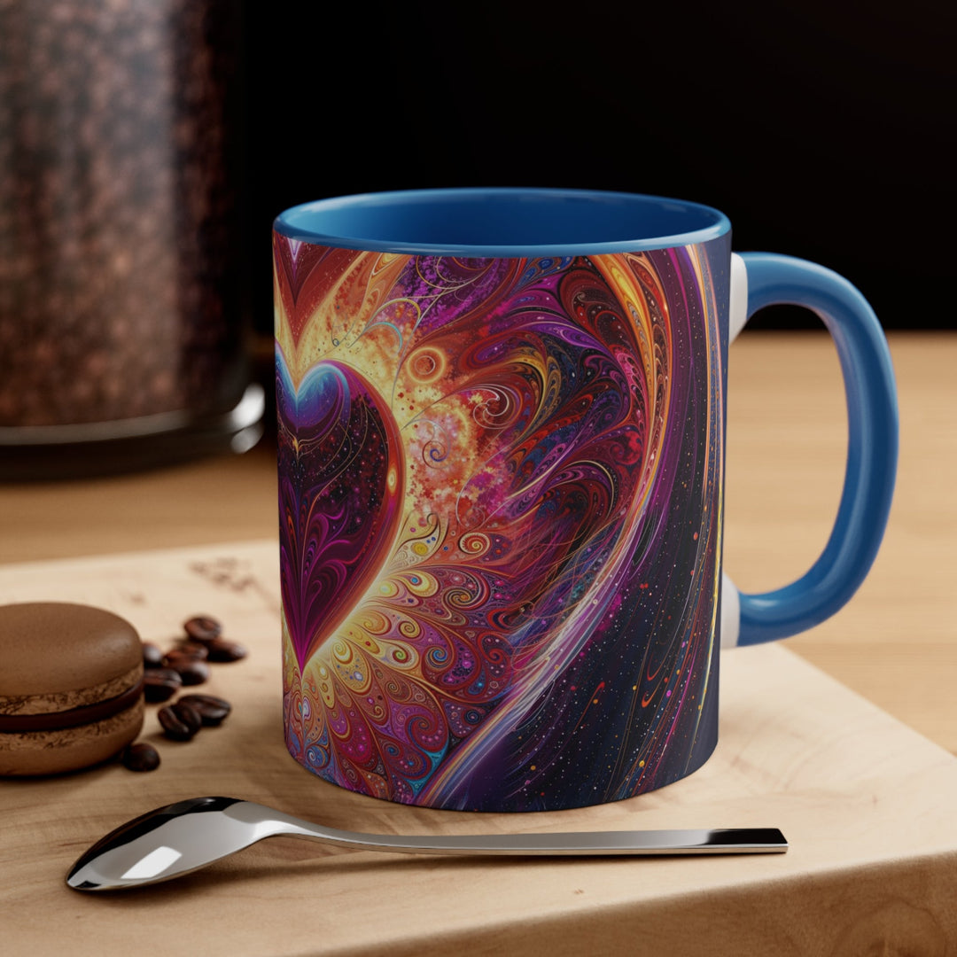 Cosmic Love Spiral - Accent Coffee Mug - Mug - g(0D·IO) - Pink - 11oz -