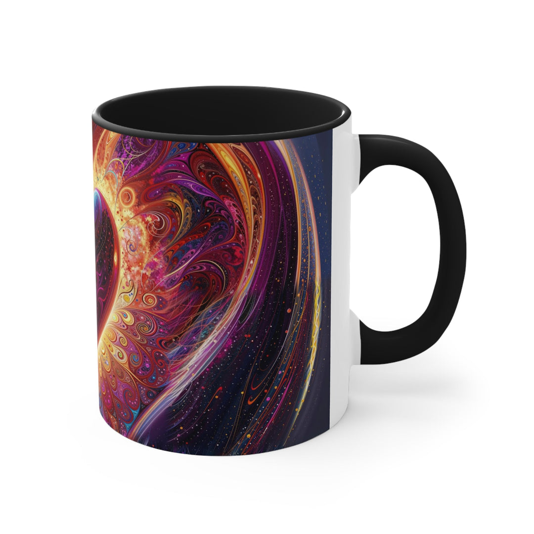 Cosmic Love Spiral - Accent Coffee Mug - Mug - g(0D·IO) - Pink - 11oz -