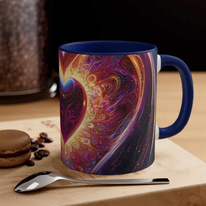 Cosmic Love Spiral - Accent Coffee Mug - Mug - g(0D·IO) - Pink - 11oz -