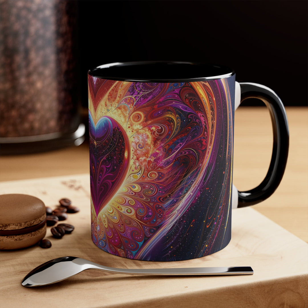 Cosmic Love Spiral - Accent Coffee Mug - Mug - g(0D·IO) - Pink - 11oz -