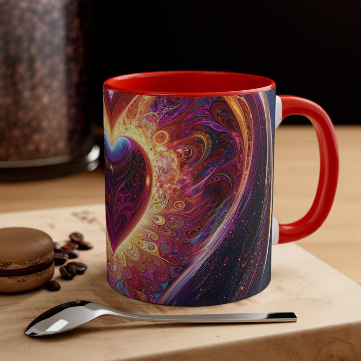 Cosmic Love Spiral - Accent Coffee Mug - Mug - g(0D·IO) - Pink - 11oz -