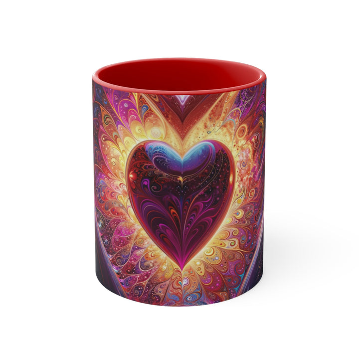 Cosmic Love Spiral - Accent Coffee Mug - Mug - g(0D·IO) - Red - 11oz -