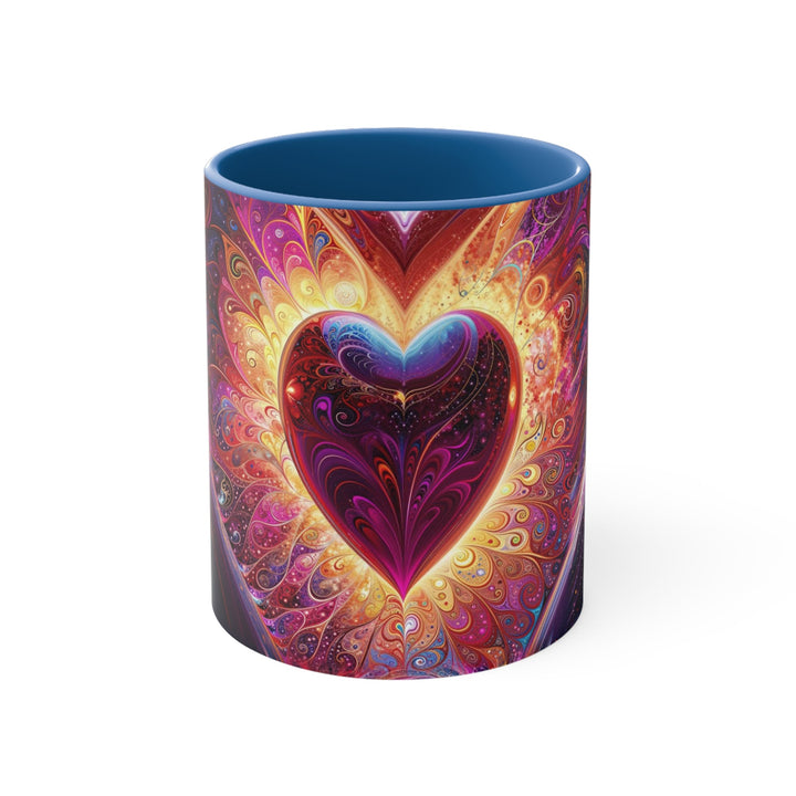 Cosmic Love Spiral - Accent Coffee Mug - Mug - g(0D·IO) - Blue - 11oz -