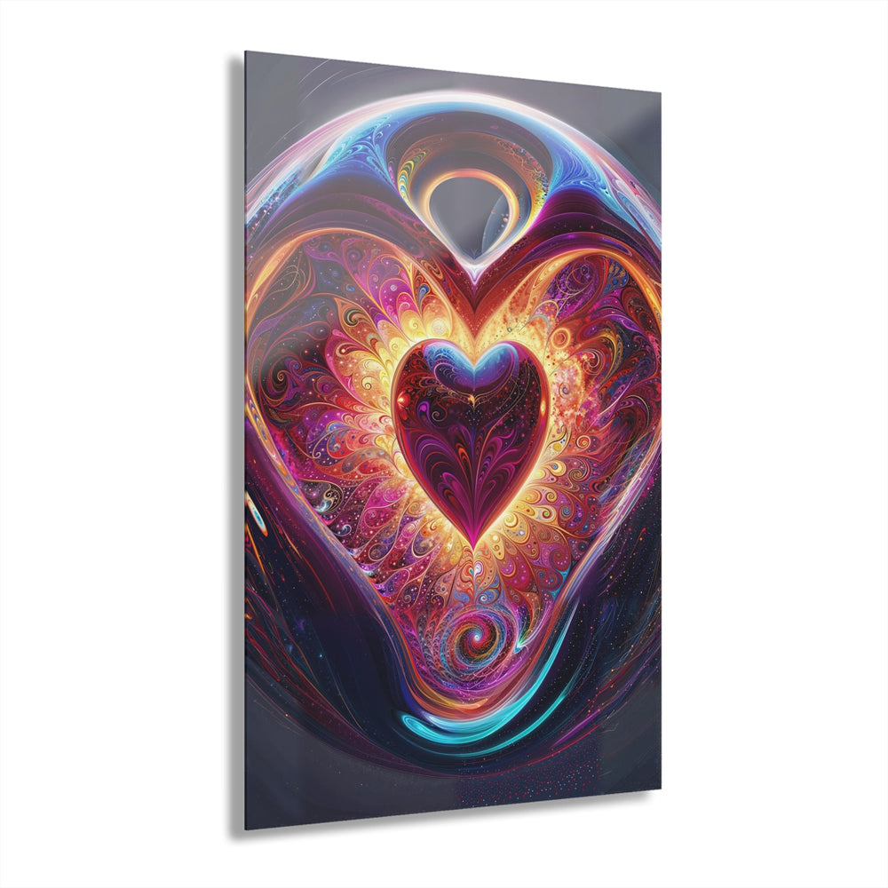 Cosmic Love Spiral - Acrylic Prints (French Cleat Hanging) - Home Decor - g(0D·IO) - 24" x 36" (Vertical) - 0.25'' -