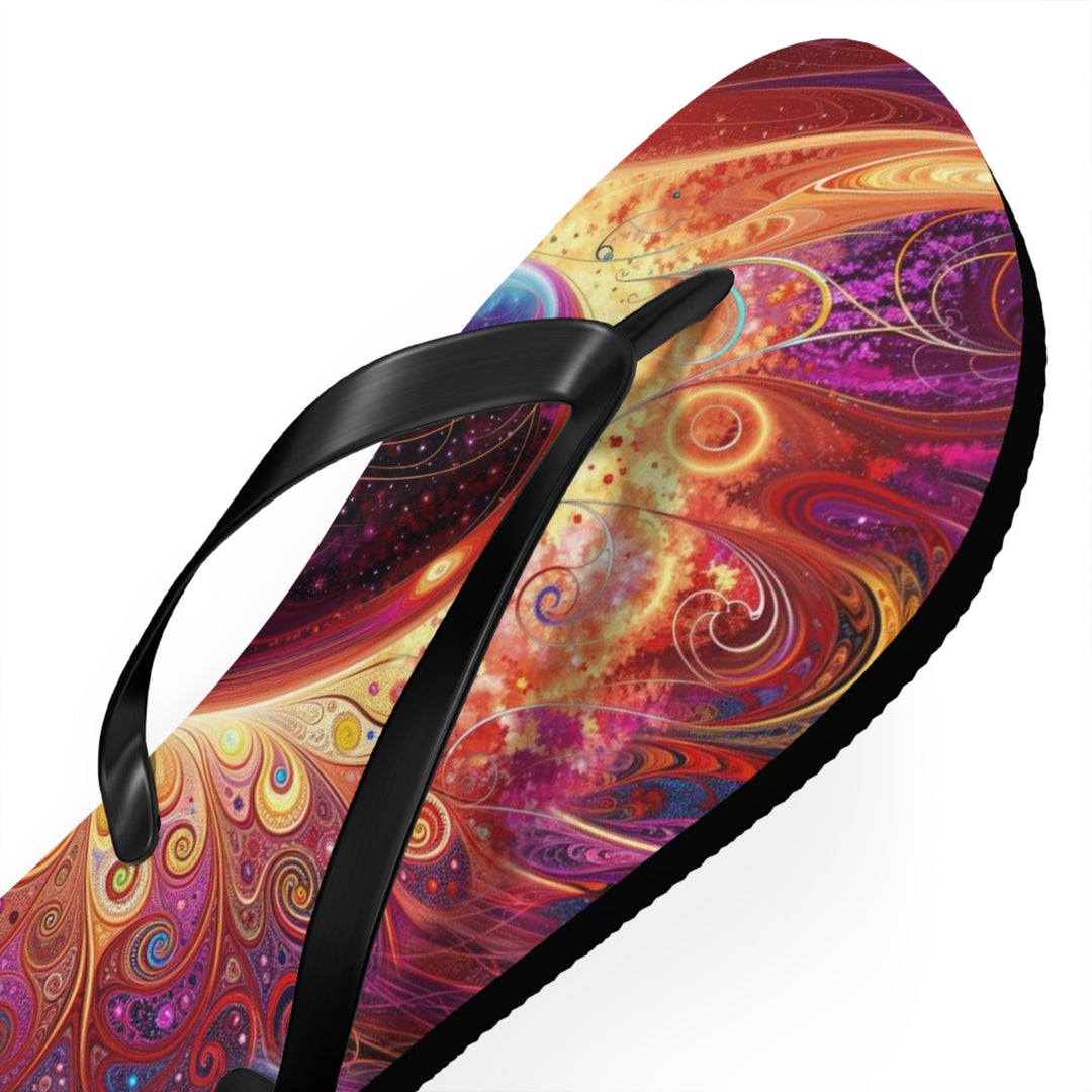 Cosmic Love Spiral - Flip Flops - Shoes - g(0D·IO) - XL - Black sole -