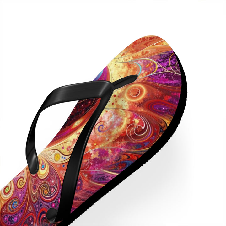 Cosmic Love Spiral - Flip Flops - Shoes - g(0D·IO) - XL - Black sole -