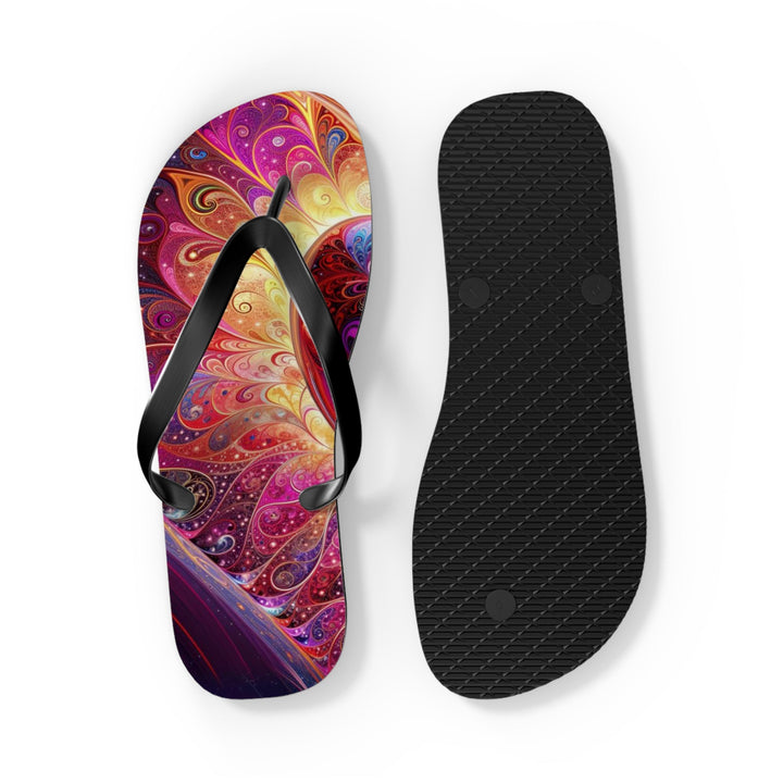 Cosmic Love Spiral - Flip Flops - Shoes - g(0D·IO) - XL - Black sole -