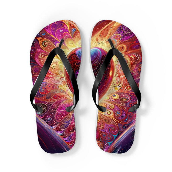 Cosmic Love Spiral - Flip Flops - Shoes - g(0D·IO) - L - Black sole -