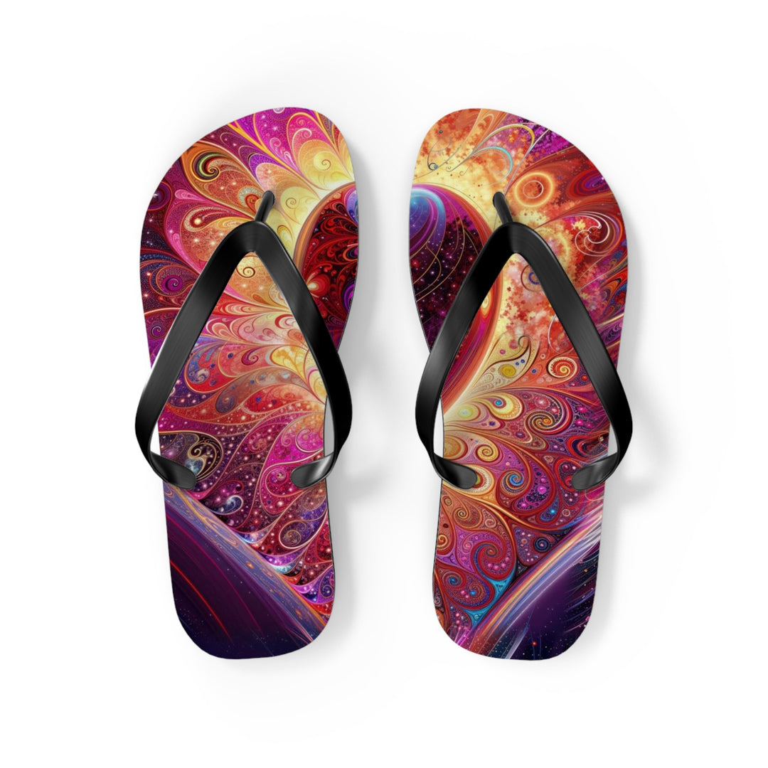 Cosmic Love Spiral - Flip Flops - Shoes - g(0D·IO) - M - Black sole -