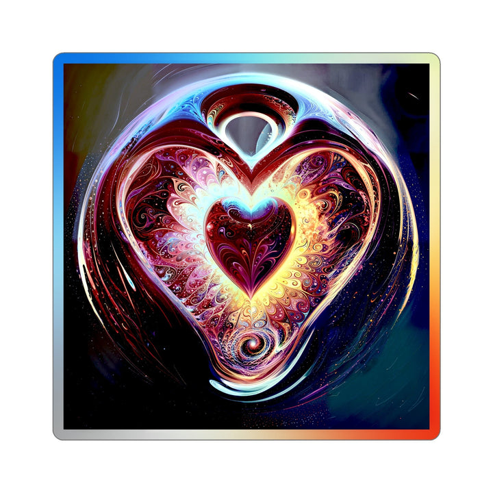 Cosmic Love Spiral - Holographic Die-Cut Sticker - Paper products - g(0D·IO) - 6" × 6" - Die-Cut - Holographic