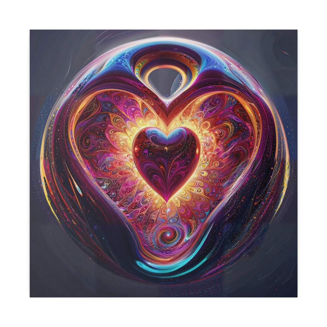 Cosmic Love Spiral - Matte Canvas - Canvas - g(0D·IO) - 32" x 32" (Square) - 0.75'' -