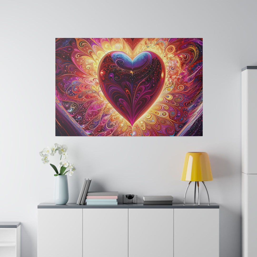 Cosmic Love Spiral - Matte Canvas - Canvas - g(0D·IO) - 32" x 32" (Square) - 0.75'' -