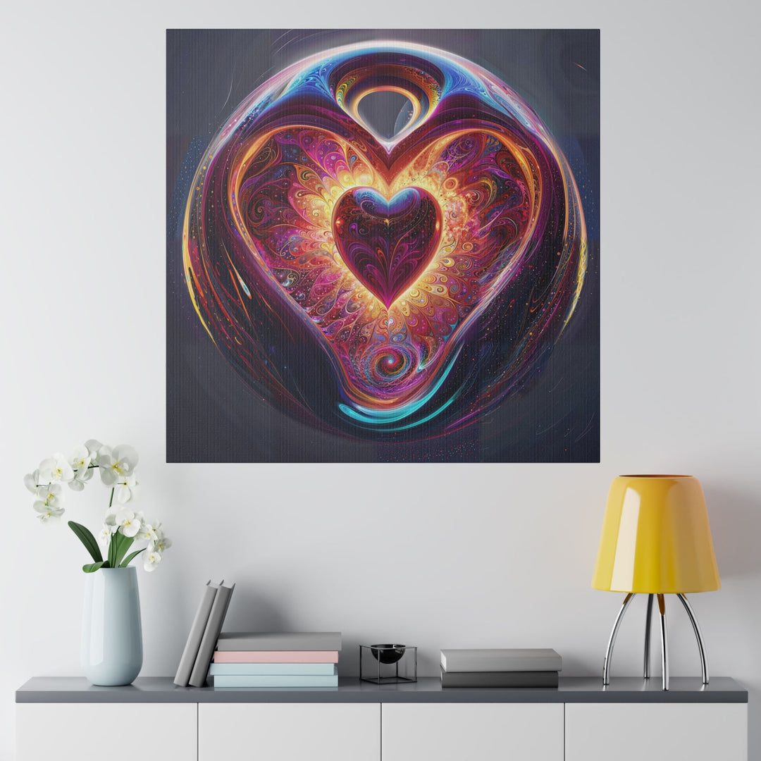 Cosmic Love Spiral - Matte Canvas - Canvas - g(0D·IO) - 32" x 32" (Square) - 0.75'' -