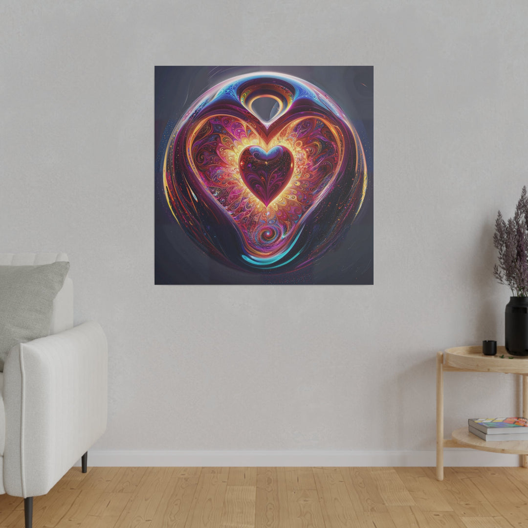 Cosmic Love Spiral - Matte Canvas - Canvas - g(0D·IO) - 32" x 32" (Square) - 0.75'' -