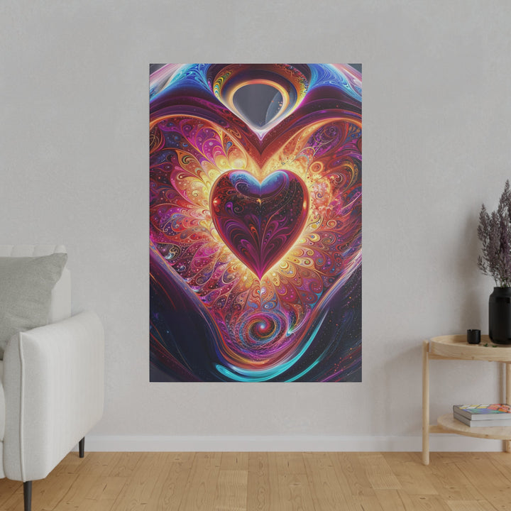 Cosmic Love Spiral - Matte Canvas - Canvas - g(0D·IO) - 32" x 32" (Square) - 0.75'' -