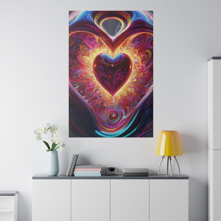 Cosmic Love Spiral - Matte Canvas - Canvas - g(0D·IO) - 32" x 32" (Square) - 0.75'' -