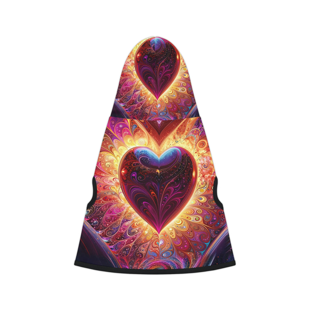 Cosmic Love Spiral - Pet Hoodie - Pets - g(0D·IO) - XXS - Black Rib -