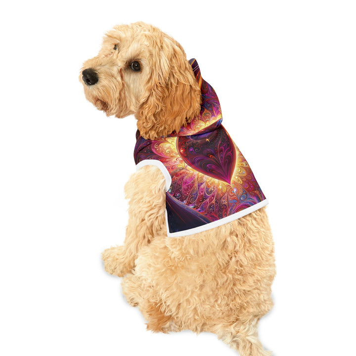 Cosmic Love Spiral - Pet Hoodie - Pets - g(0D·IO) - XXS - Black Rib -